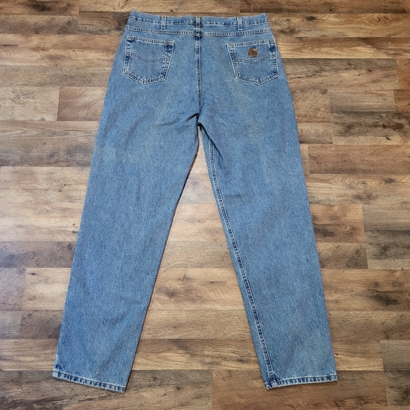 Carharrt Men's Relaxed Fit Straight Denim Workwear Jeans Size 40x36 - Picture 8 of 8